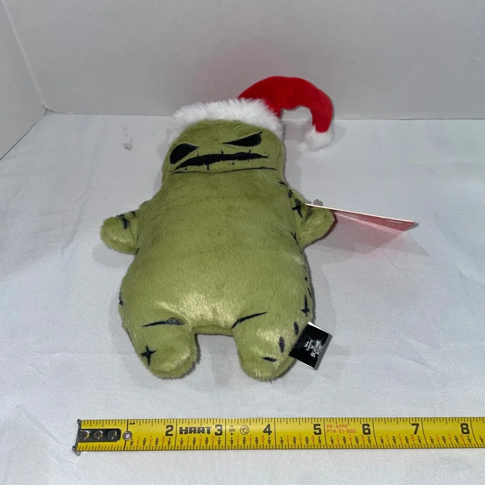 Disney Nightmare Before Christmas Oogie Boogie Santa Hat Holiday Squeaky Dog Toy